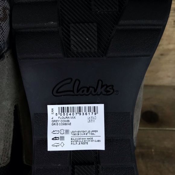 Clarks Floura Mix Shoes Women’s Size 8 Grey Combi Casual Walking Shoes - Picture 12 of 12